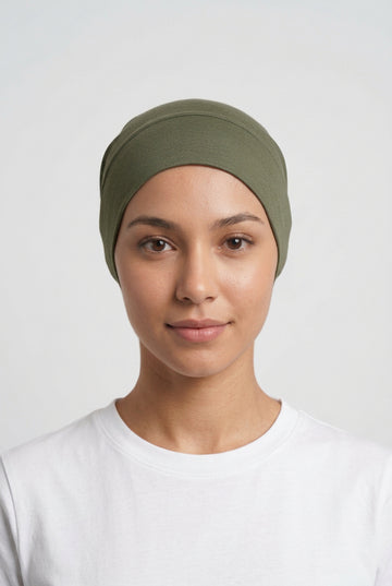 Closed Back Bonnet Military Green