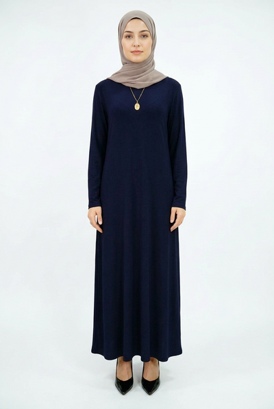 Navy dress front view
