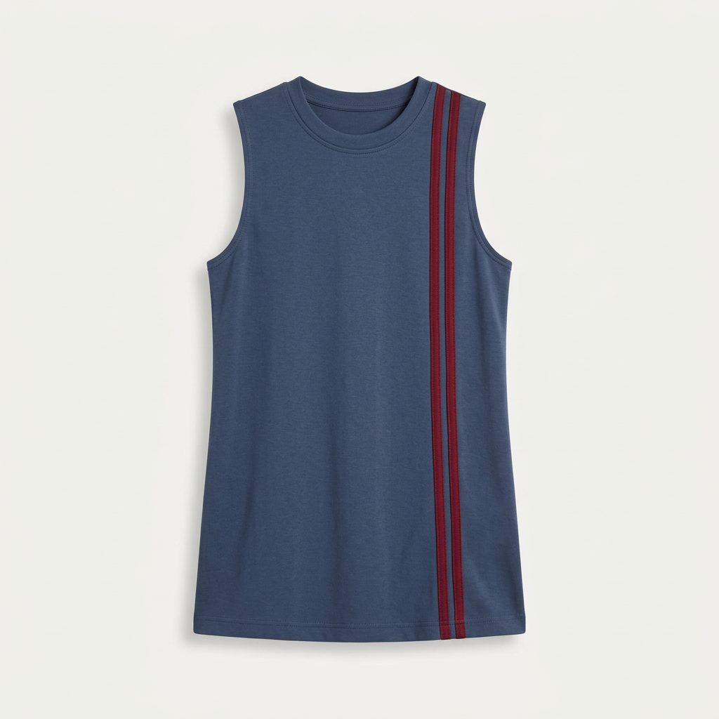Navy longline tank top