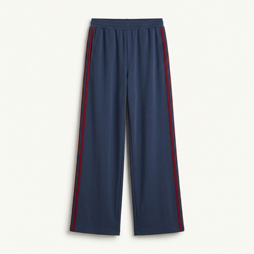 Navy wide-leg pants