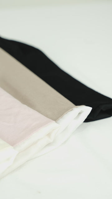 Satin/Silk Lined Tie Back Undercap Pink