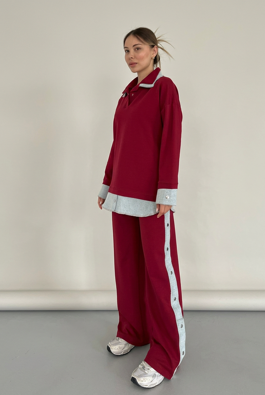 Red set front view