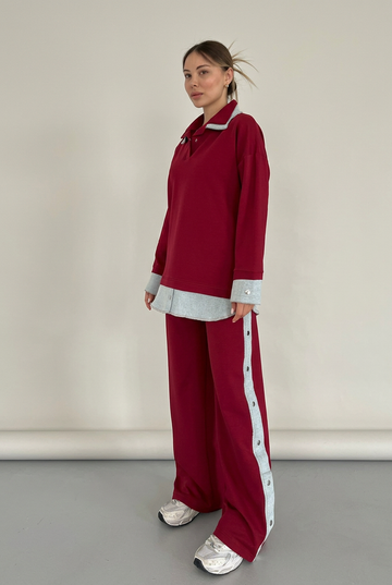 Red set front view