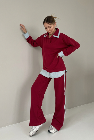 Red set posed view