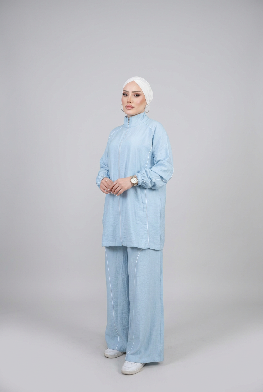 Sky-blue set studio edit