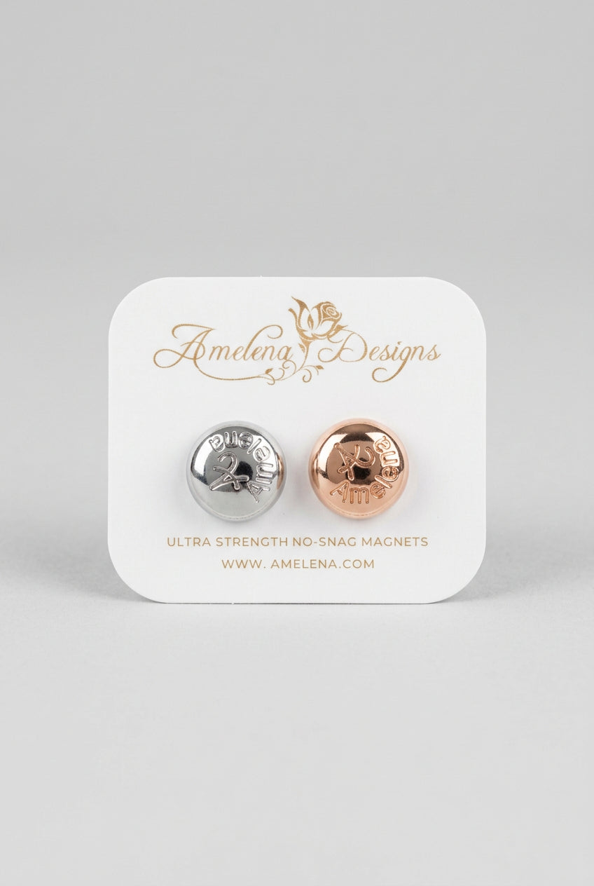 Hypoallergenic Lux Magnetic pins In Silver & Gold