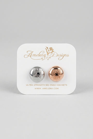 Hypoallergenic Lux Magnetic pins In Silver & Gold