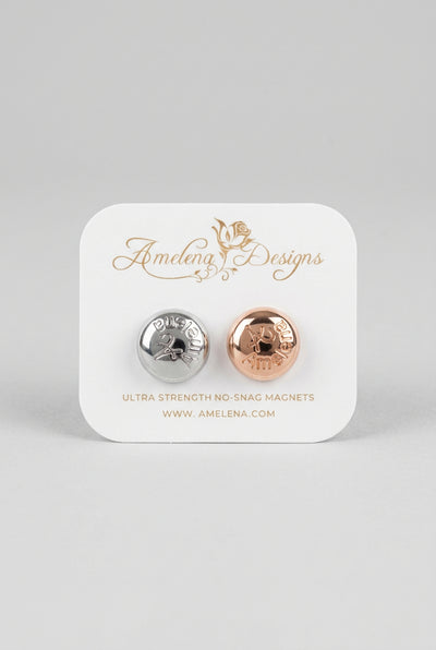 Hypoallergenic Lux Magnetic pins In Silver & Gold