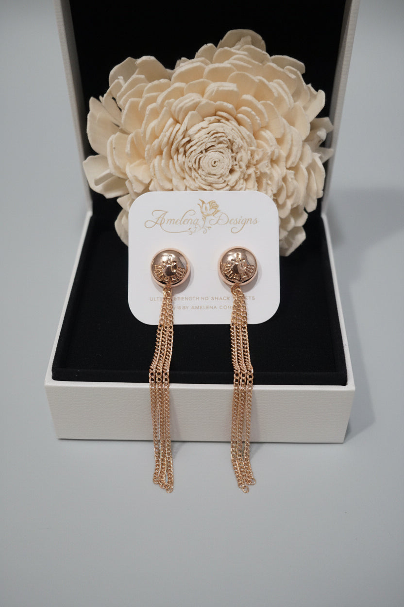 Chain Lux Magnetic Pins in Rose Gold