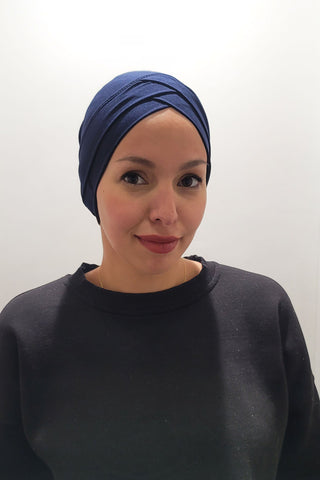 Tulip Bonnet in Navy