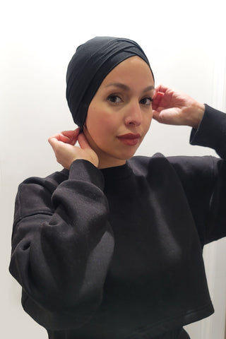 Tulip Bonnet in Black