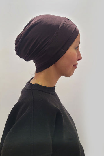 Tulip Bonnet in Chocolate Brown
