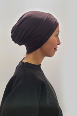 Tulip Bonnet in Chocolate Brown
