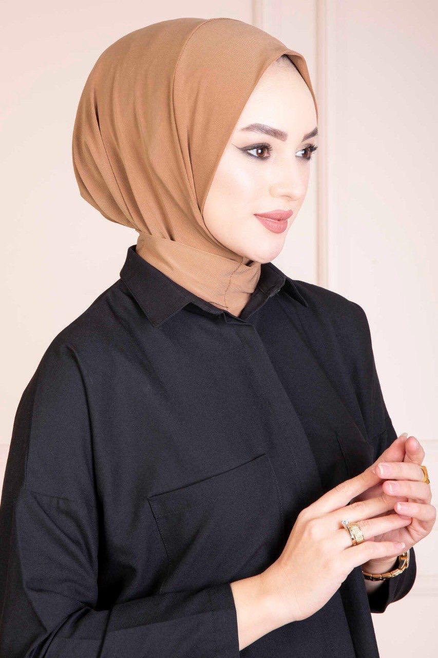 Back Clasp Amira Hijab — Warm Neutrals